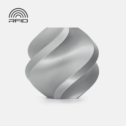 Bambu PLA Basic Filament - Silver 3D-printed color sample