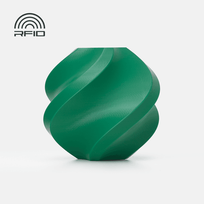Bambu PLA Basic Filament - Mistletoe Green 3D-printed color sample