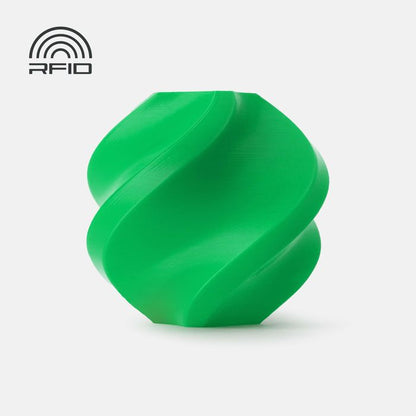Bambu PLA Basic Filament - Bambu Green 3D-printed color sample