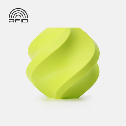 Bambu PLA Basic Filament - Bright Green 3D-printed color sample