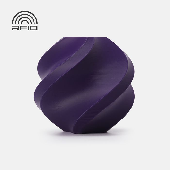 Bambu PLA Basic Filament - Indigo Purple 3D-printed color sample