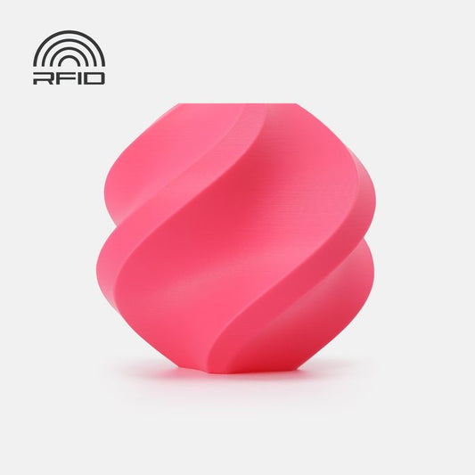 Bambu PLA Basic Filament - Hot Pink 3D-printed color sample