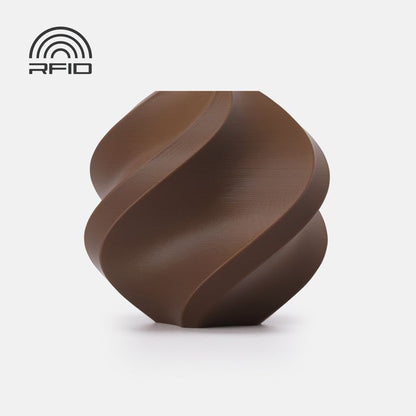 Bambu PLA Basic Filament - Cocoa Brown 3D-printed color sample