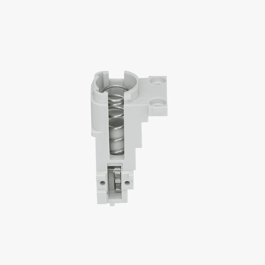 Bambu Lab filament sensor base for 3D printers, showing the component with mounting features and sensor slot.