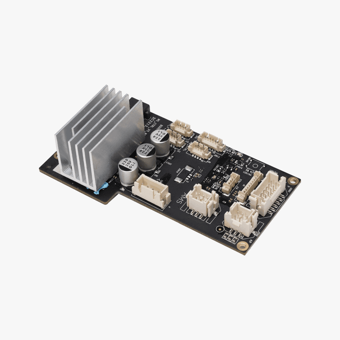Bambu Lab MC Board X1 series printer parts, close-up of circuit board with electronic components and connectors.