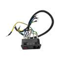 Bambu Lab Power Switch Assembly for X1/P1 3D printer, showcasing the switch component and wiring on a white background.
