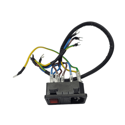Bambu Lab Power Switch Assembly for X1/P1 3D printers, showing the switch and wiring components.