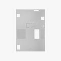 Bambu Lab Rear Metal Panel X1 for 3D printer, durable and precise printer parts, metal construction, compatible with Bambu Lab printers