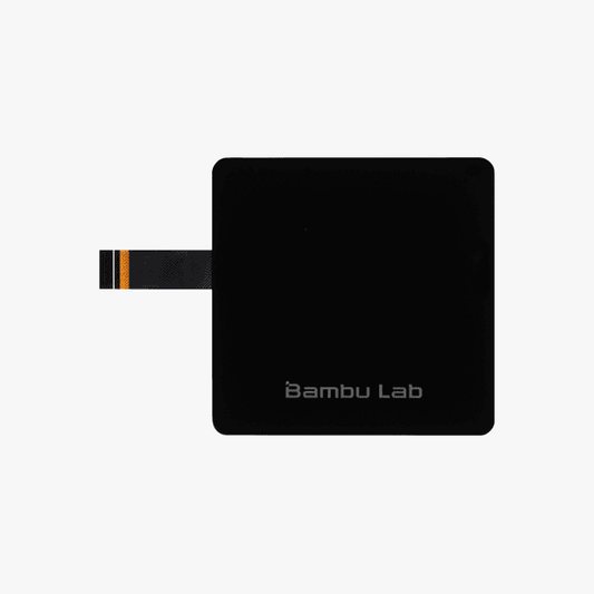 Bambu Lab Touch Screen for 3D printers, showing a sleek digital display and control interface on a Bambu Lab printer part.