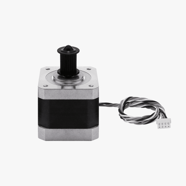 Bambu Lab X Motor for 3D printers, showing the compact motor component with wiring and mounting bracket.