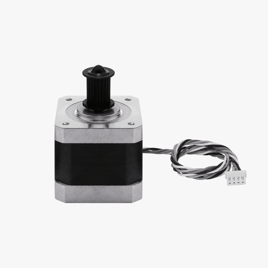 Bambu Lab X Motor for 3D printers, showing the compact motor component with wiring and mounting bracket.