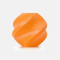 Bambu TPU 85A-Neon Orange filament spool showing vibrant neon orange TPU material and packaging label from Bambu Lab