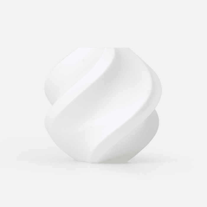 Bambu TPU 95A - White 3D-printed color sample