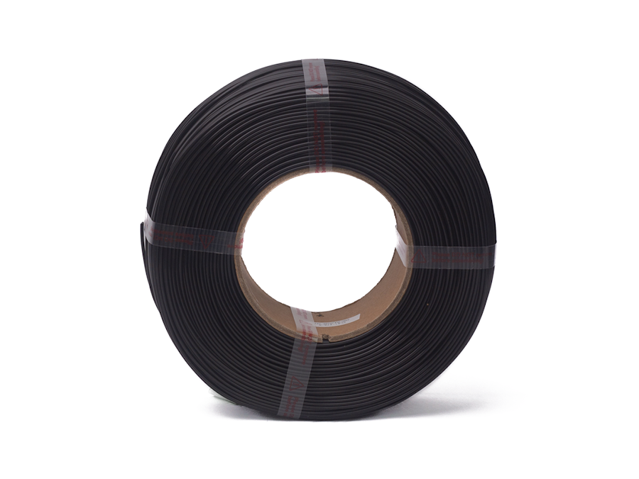 Black Filapoly High Speed PLA Basic filament refill from NEX3D, showing a spool of black 3D printer filament.