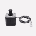 Bambu Lab Z motor for 3D printers, shown with metal components and wiring, compatible with Bambu Lab 3D printer parts.