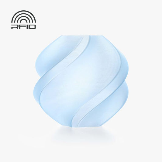 Bambu Lab PLA Translucent - ice-blue-13610 3D-printed color sample