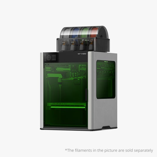 NEX3D Bambu Lab H2D AMS combo 3D printer with dual extrusion and modern design, shown in a clean, professional setup.
