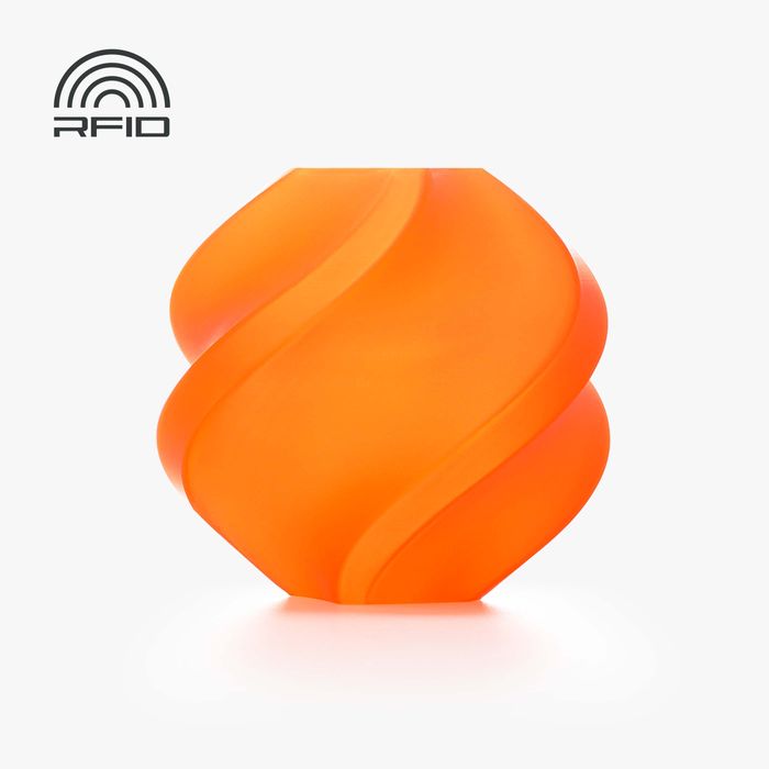 Bambu Lab PLA Translucent - orange-13301 3D-printed color sample