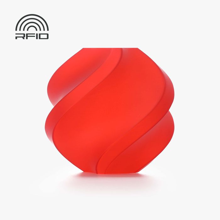 Bambu Lab PLA Translucent - red-13210 3D-printed color sample